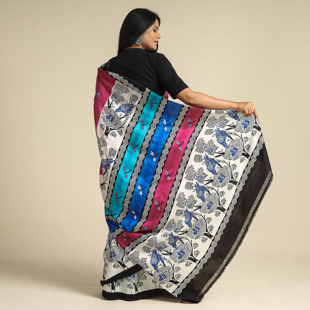 Kantha Embroidery Saree