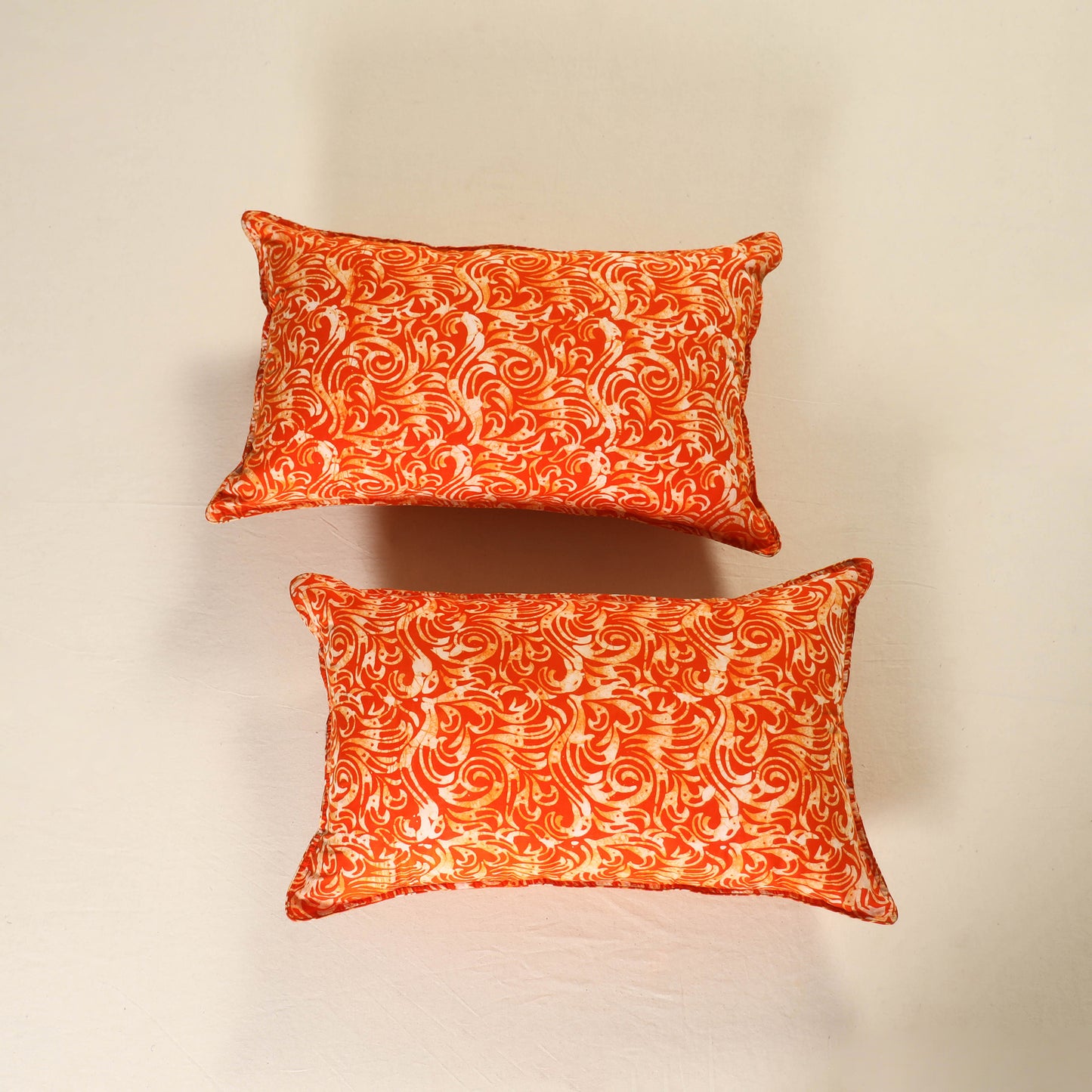 Batik Print Cotton Pillow Covers (Set of 2) 17