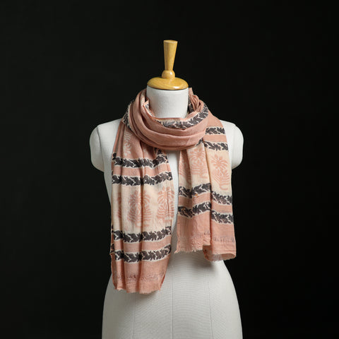 Pure Merino Wool Hand Block Akola Print Stole 27