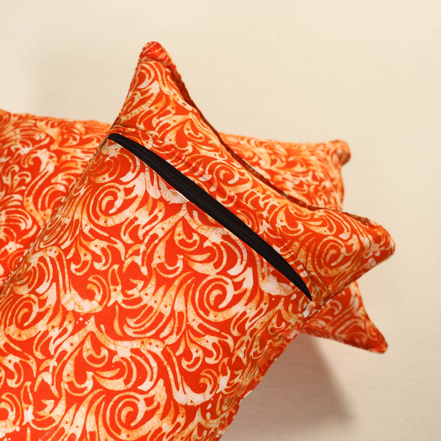 Batik Print Cotton Pillow Covers (Set of 2) 17