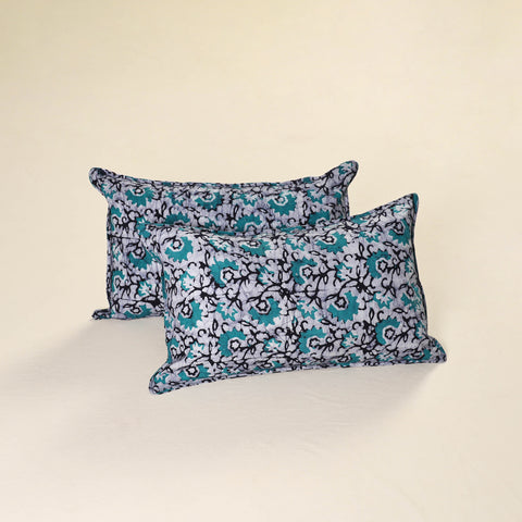 Batik Print Cotton Pillow Covers (Set of 2) 18