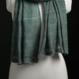 Pure Merino Wool Hand Block Akola Print Stole 30