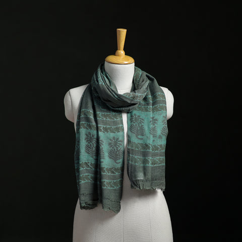 Pure Merino Wool Hand Block Akola Print Stole 32