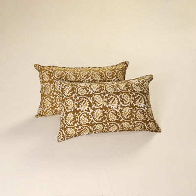 Batik Print Cotton Pillow Covers (Set of 2) 19