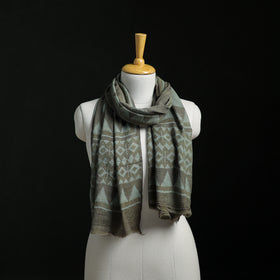 Pure Merino Wool Hand Block Akola Print Stole 35
