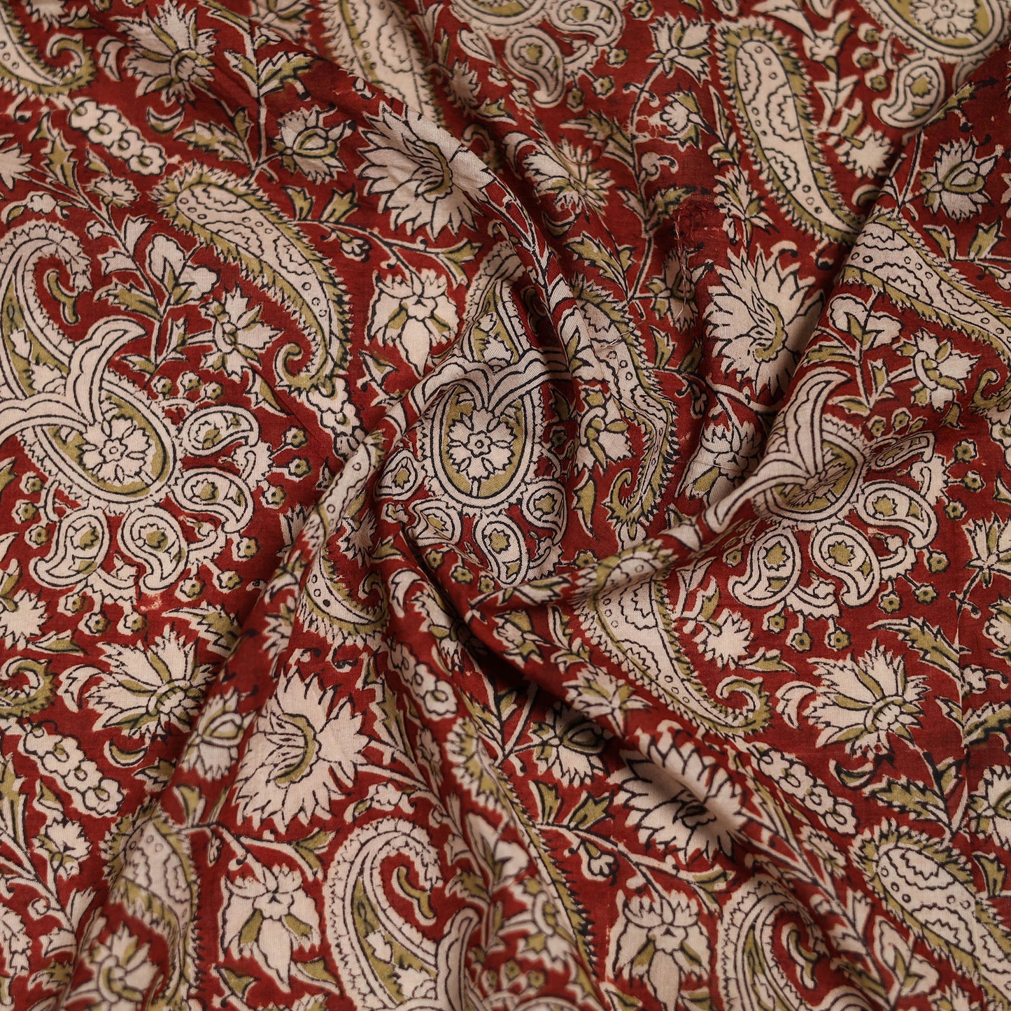 Pedana Hand Block Print Natural Dyed Cotton Kalamkari Scarf 72