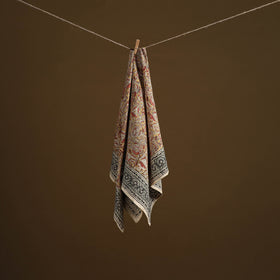 Pedana Hand Block Print Natural Dyed Cotton Kalamkari Scarf 71