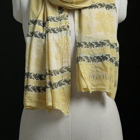 Pure Merino Wool Hand Block Akola Print Stole 40