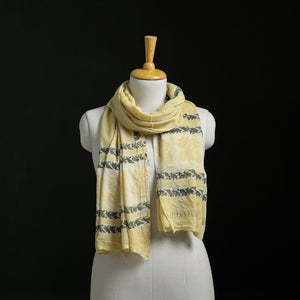 Pure Merino Wool Hand Block Akola Print Stole 40