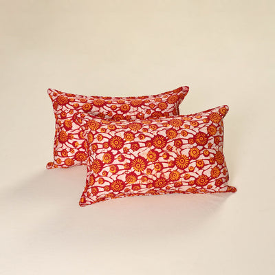 Batik Print Cotton Pillow Covers (Set of 2) 21