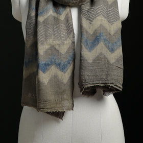 Pure Merino Wool Hand Block Akola Print Stole 43