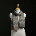 Pure Merino Wool Hand Block Akola Print Stole 43