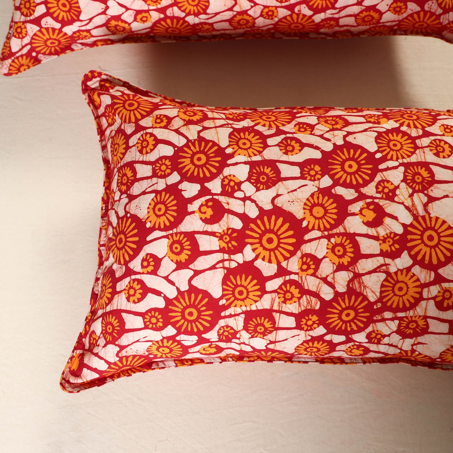 Batik Print Cotton Pillow Covers (Set of 2) 21