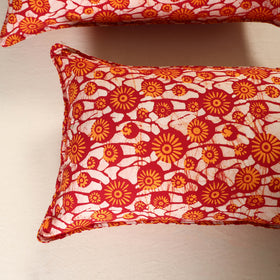 Batik Print Cotton Pillow Covers (Set of 2) 21