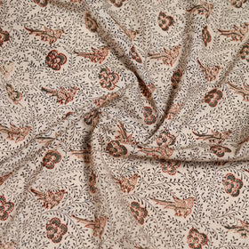 Pedana Hand Block Print Natural Dyed Cotton Kalamkari Scarf 69