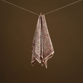 Pedana Hand Block Print Natural Dyed Cotton Kalamkari Scarf 67