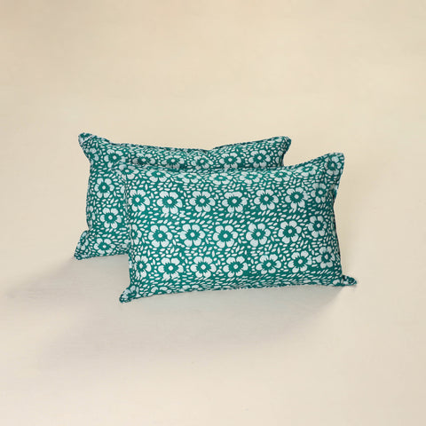 Batik Print Cotton Pillow Covers (Set of 2) 22