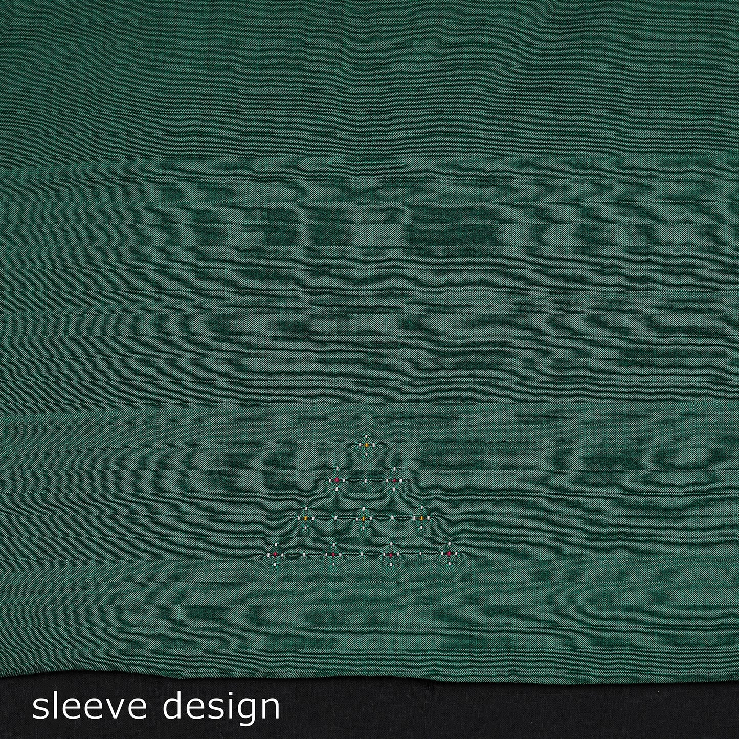 Green - 3pc Tangaliya Work Handwoven Cotton Suit Material Set