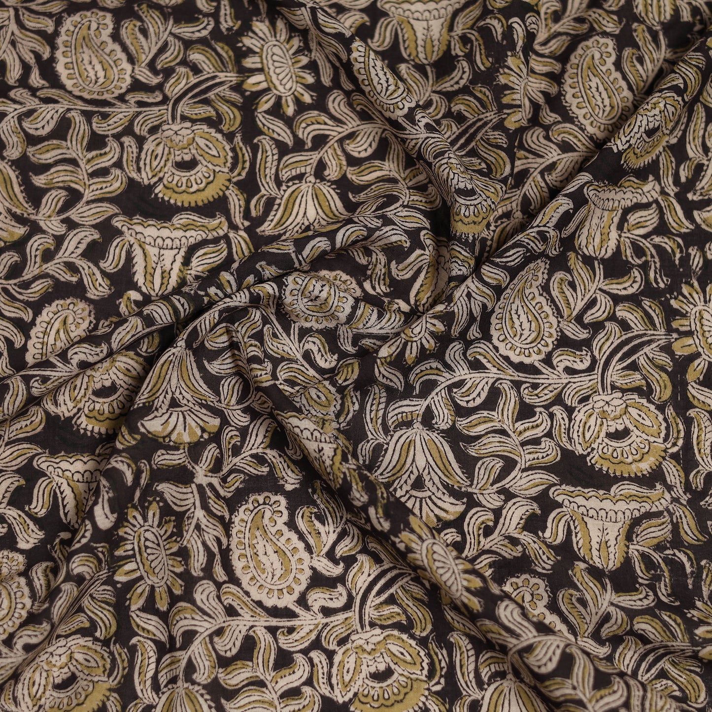 Pedana Hand Block Print Natural Dyed Cotton Kalamkari Scarf 65