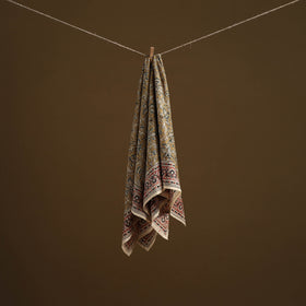 Pedana Hand Block Print Natural Dyed Cotton Kalamkari Scarf 64