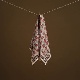 Pedana Hand Block Print Natural Dyed Cotton Kalamkari Scarf 63