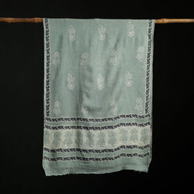 Pure Merino Wool Hand Block Akola Print Stole 04