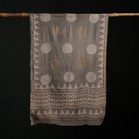 Pure Merino Wool Hand Block Akola Print Stole 06
