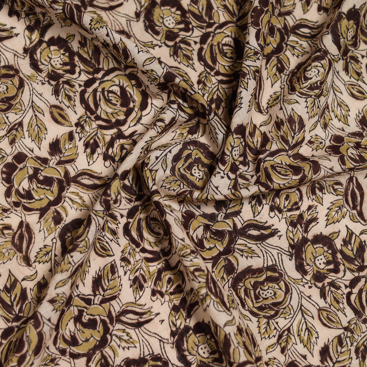Pedana Hand Block Print Natural Dyed Cotton Kalamkari Scarf 61