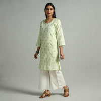 chikankari embroidered kurta 