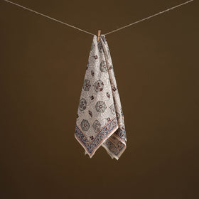 Pedana Hand Block Print Natural Dyed Cotton Kalamkari Scarf 58