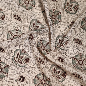 Pedana Hand Block Print Natural Dyed Cotton Kalamkari Scarf 58