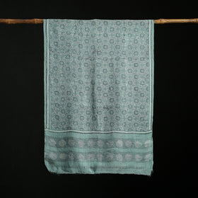 Pure Merino Wool Hand Block Akola Print Stole 12