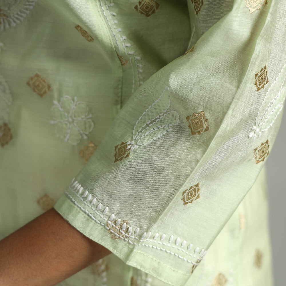 chikankari embroidered kurta 