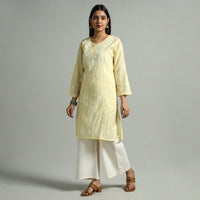 chikankari embroidered kurta 