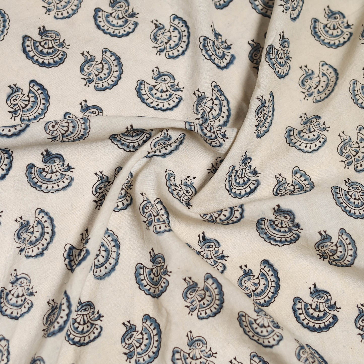 Pedana Hand Block Print Natural Dyed Cotton Kalamkari Scarf 54