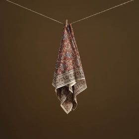 Pedana Hand Block Print Natural Dyed Cotton Kalamkari Scarf 53