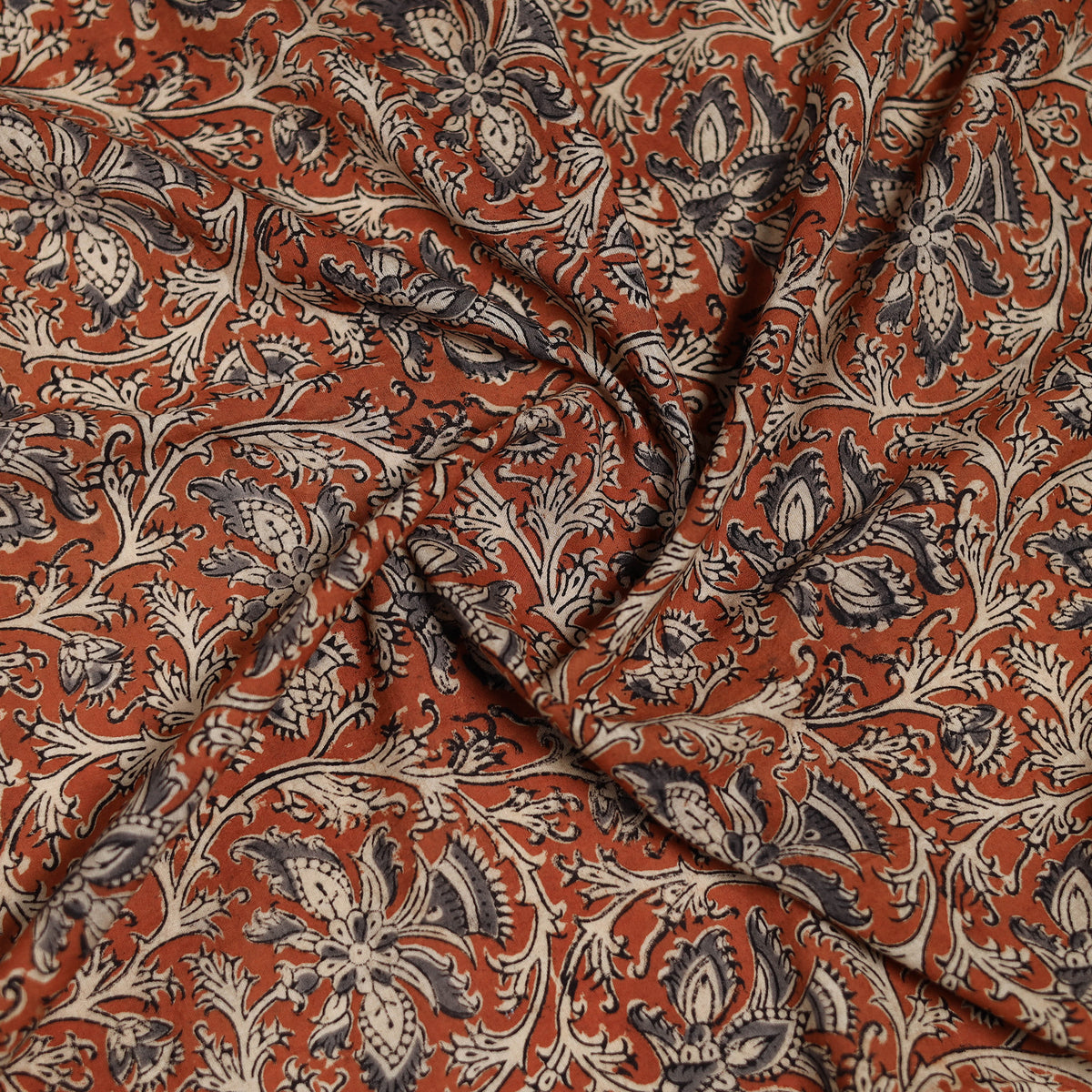Pedana Hand Block Print Natural Dyed Cotton Kalamkari Scarf 53