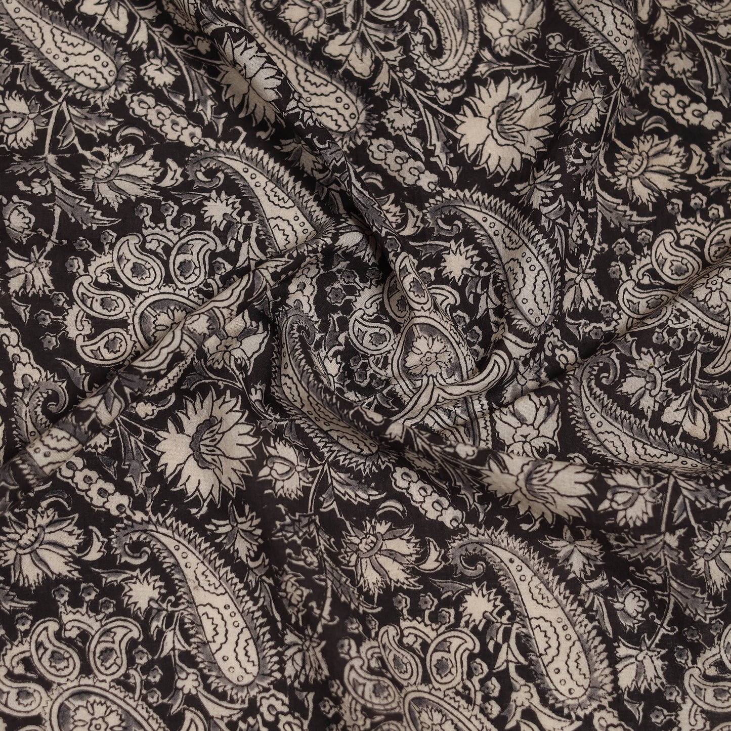 Pedana Hand Block Print Natural Dyed Cotton Kalamkari Scarf 52