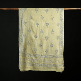 Pure Merino Wool Hand Block Akola Print Stole 19