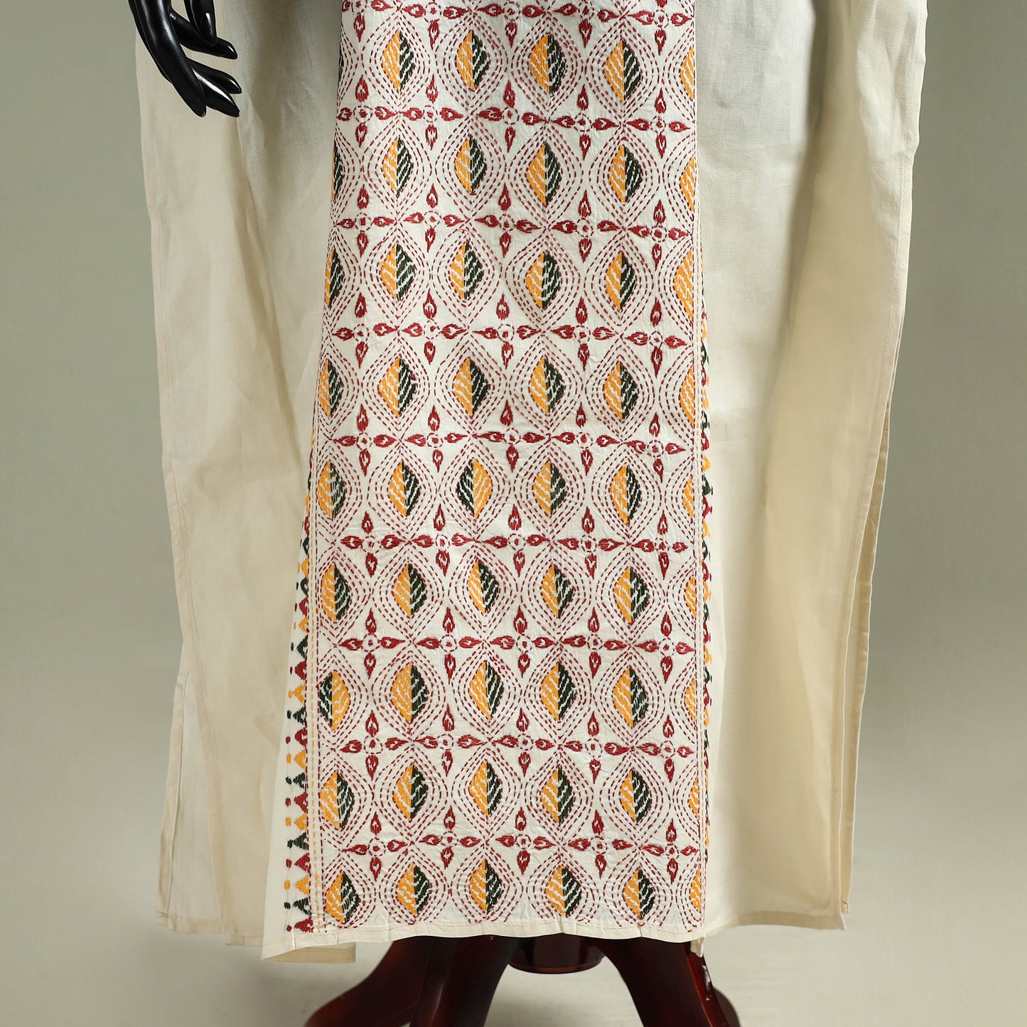Bengal Kantha Hand Embroidery Cotton Long Kaftan 52