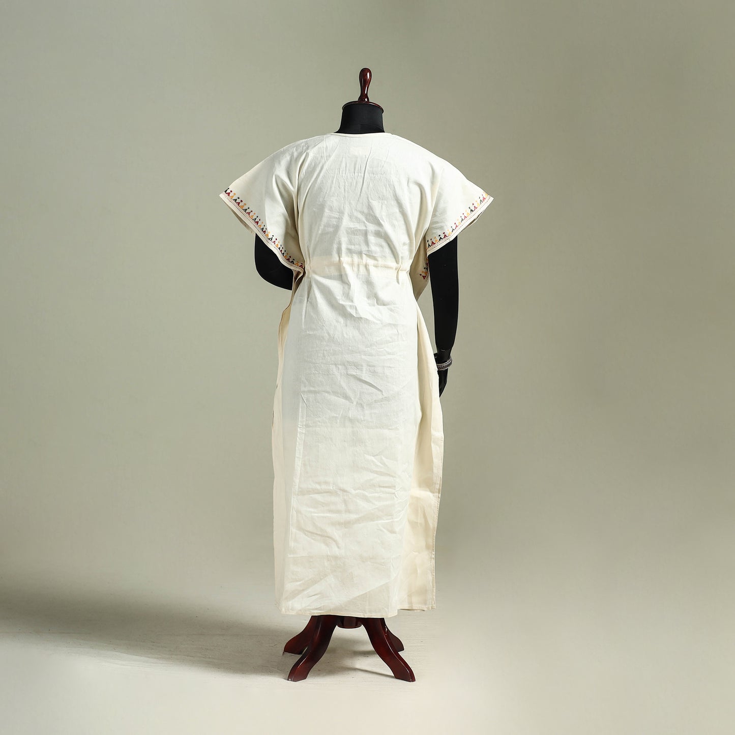 Bengal Kantha Hand Embroidery Cotton Long Kaftan 52