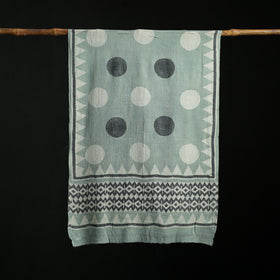 Pure Merino Wool Hand Block Akola Print Stole 21