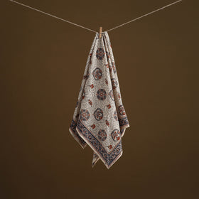 Pedana Hand Block Print Natural Dyed Cotton Kalamkari Scarf 49