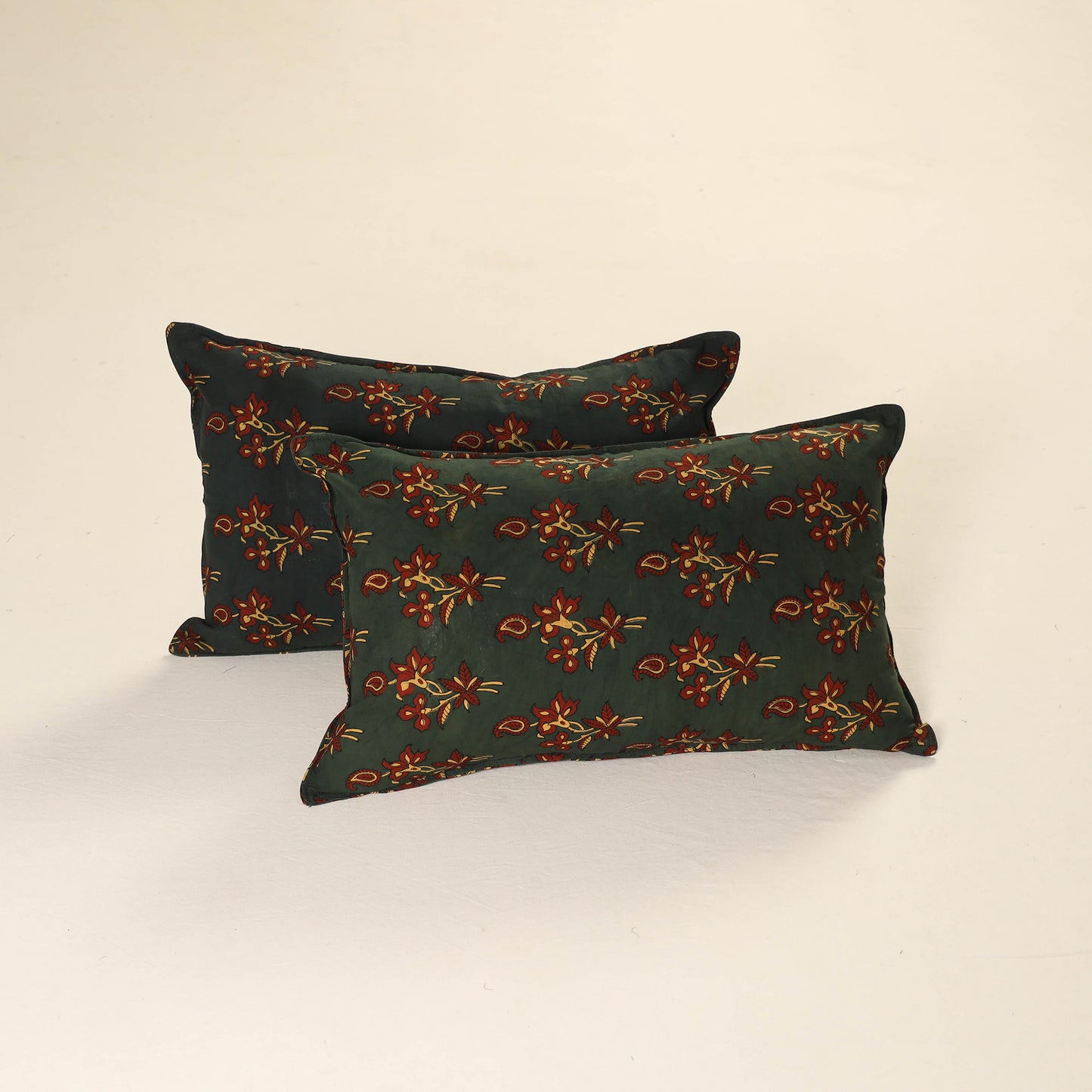 Ajrakh Print Cotton Pillow Cover (Set of 2) 30