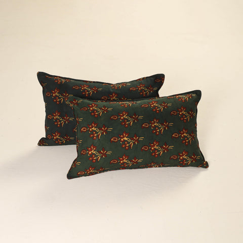 Ajrakh Print Cotton Pillow Cover (Set of 2) 30