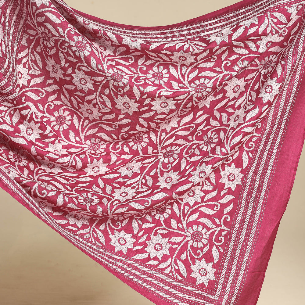 Kantha Embroidery Saree