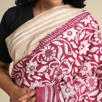 Kantha Embroidery Saree