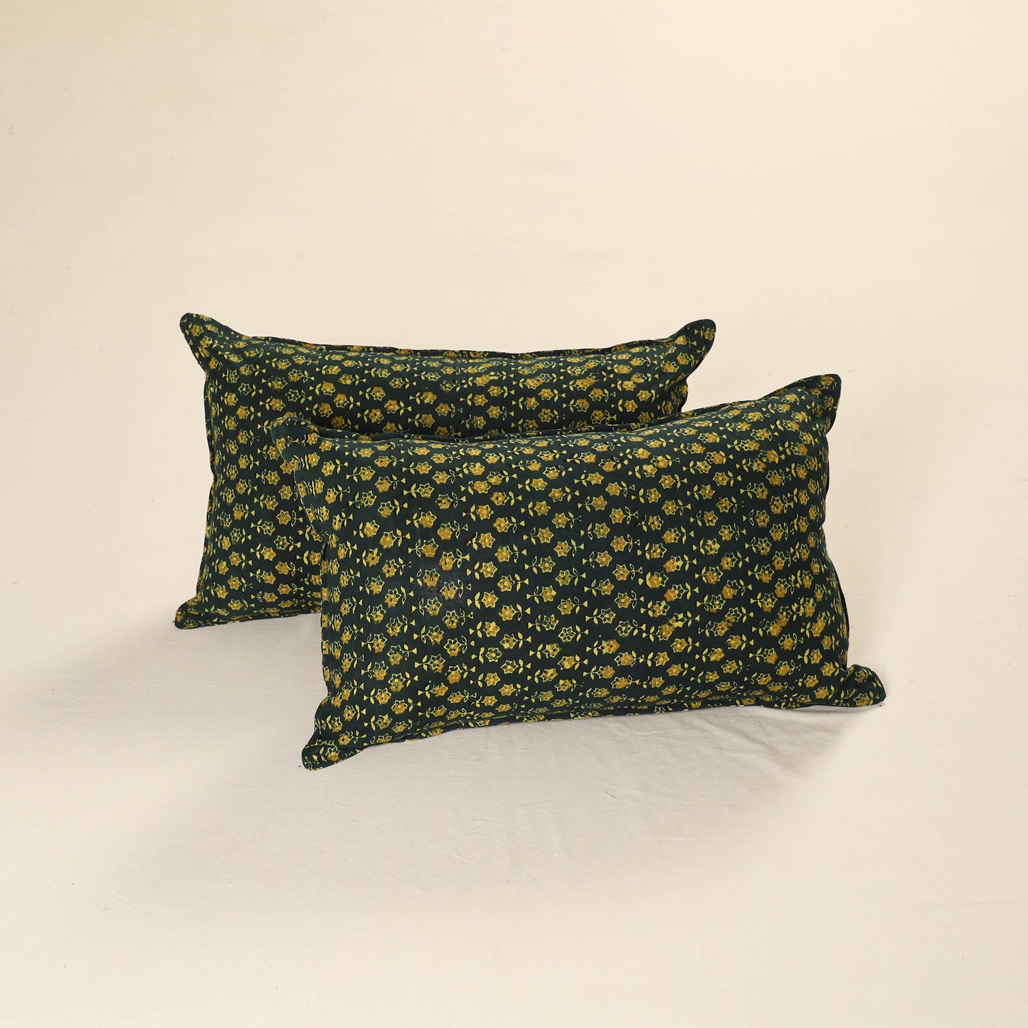 Ajrakh Print Cotton Pillow Cover (Set of 2) 31