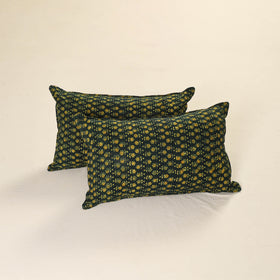 Ajrakh Print Cotton Pillow Cover (Set of 2) 31