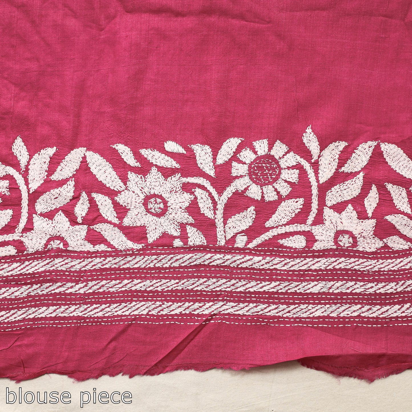 Kantha Embroidery Saree